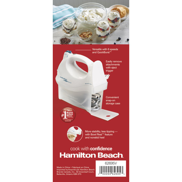 Hamilton Beach® Hand Mixer with Snapon Case & Reviews Wayfair